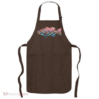 Go Base Fish Fishing Lures Pattern Apron