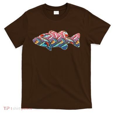 Go Base Fish Fishing Lures Pattern T-Shirt