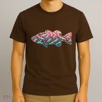 Go Base Fish Fishing Lures Pattern T-Shirt thumb 3