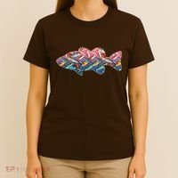 Go Base Fish Fishing Lures Pattern T-Shirt thumb 4