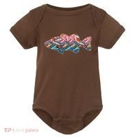 Go Base Fish Fishing Lures Pattern Baby Bodysuit thumb 0