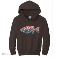 Go Base Fish Fishing Lures Pattern Kids Hoodie thumb 0