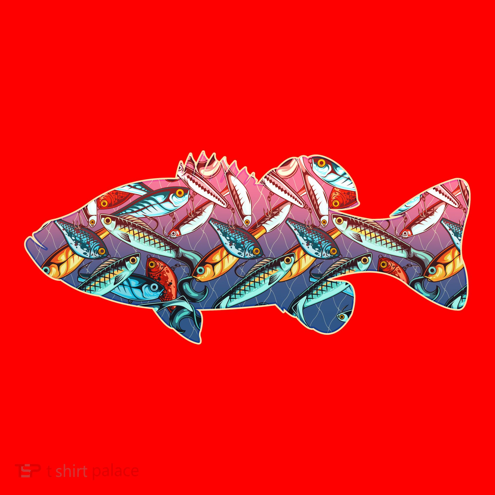 Go Base Fish Fishing Lures Pattern Santa Hat
