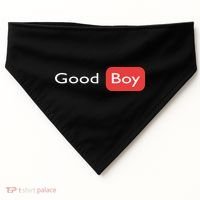 Good Boy Funny Saying Sarcastic Novelty Humor Cute Cool USA-Made Doggie Bandana thumb 0