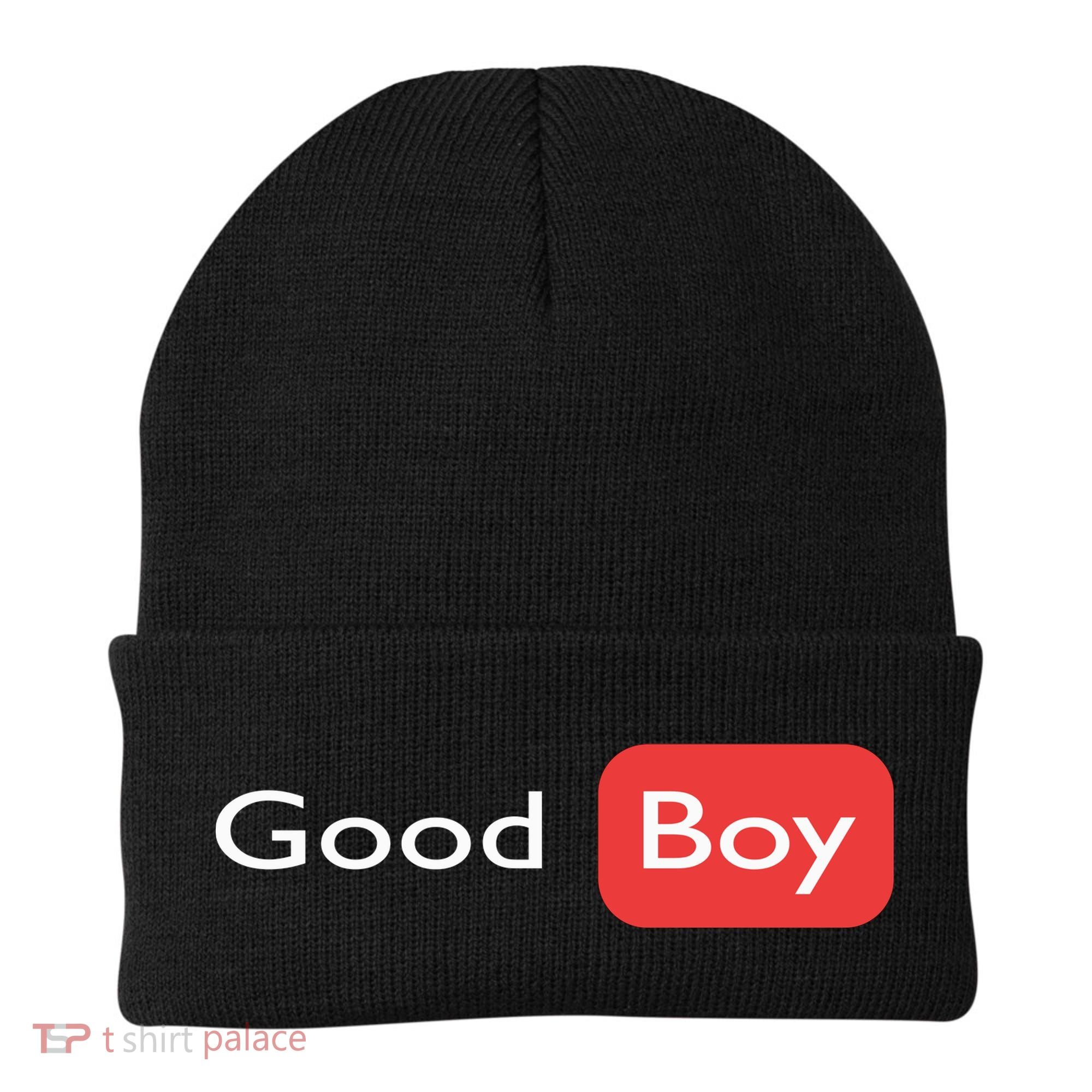 Good Boy Funny Saying Sarcastic Novelty Humor Cute Cool Beanie