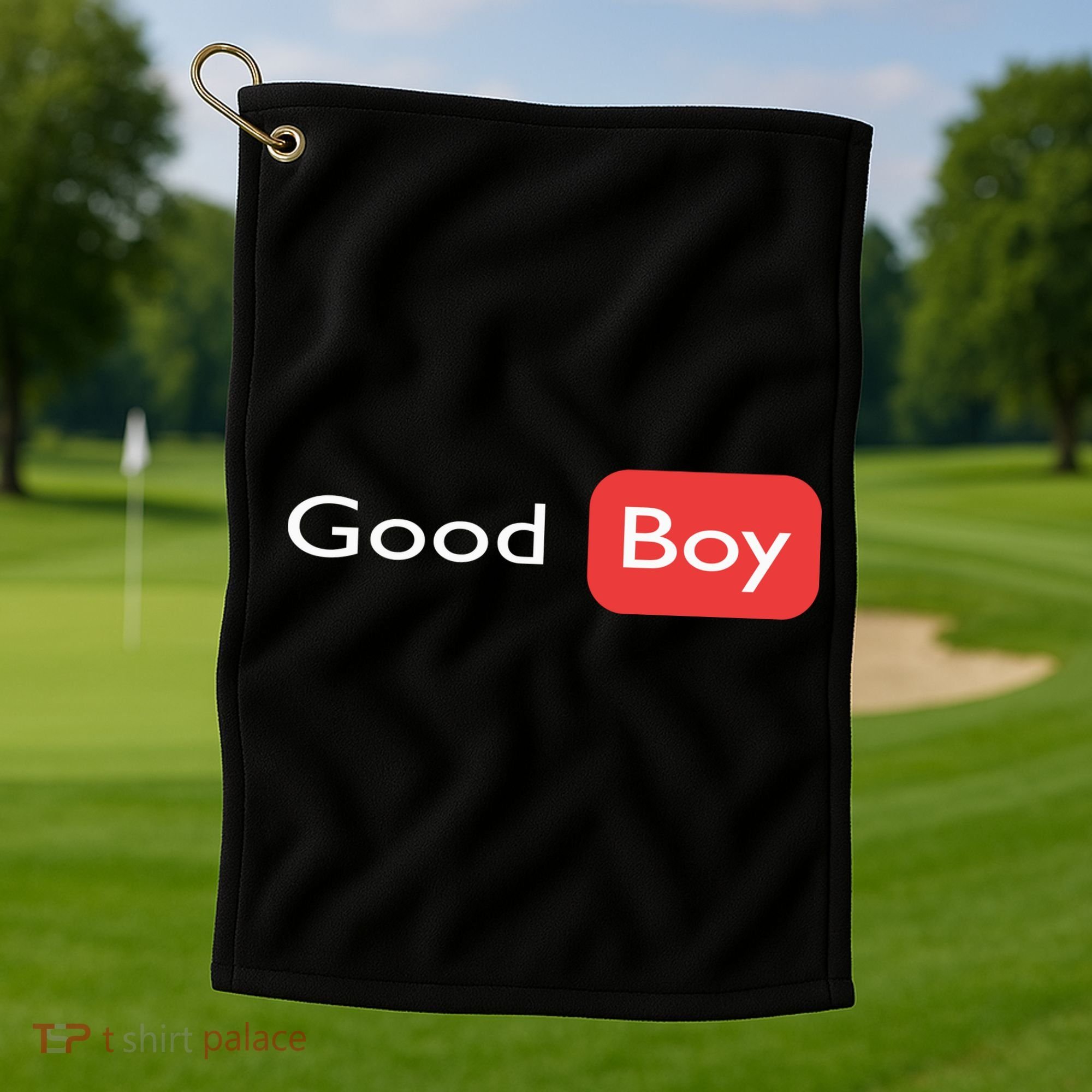 Good Boy Funny Saying Sarcastic Novelty Humor Cute Cool Golf Towel