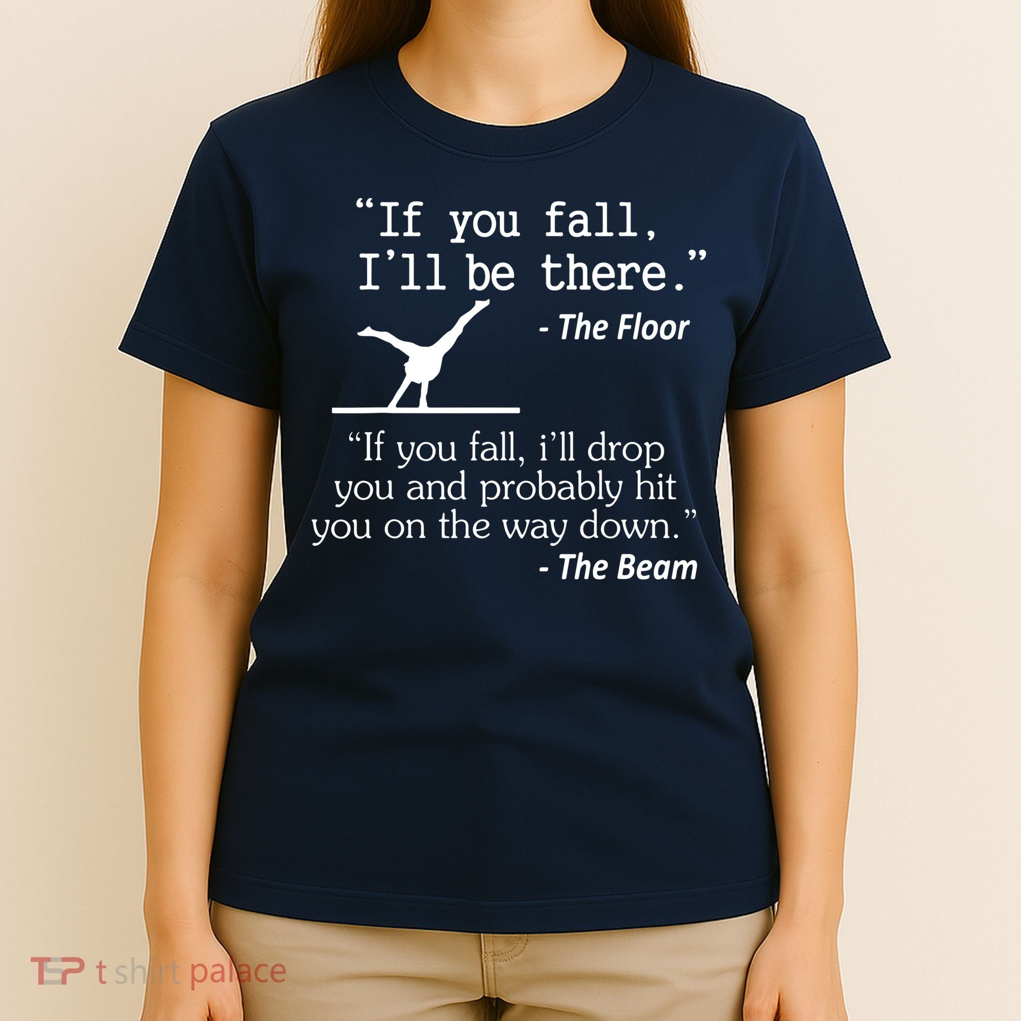 Girl Boy Funny Gymnastics Floor Sayings Gift T-Shirt