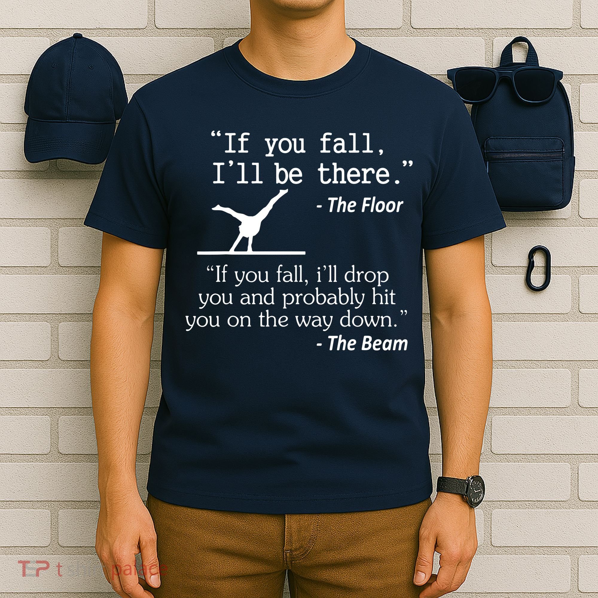 Girl Boy Funny Gymnastics Floor Sayings Gift T-Shirt