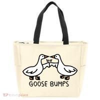 Goose Bump funny animal lover Tote Bag thumb 0