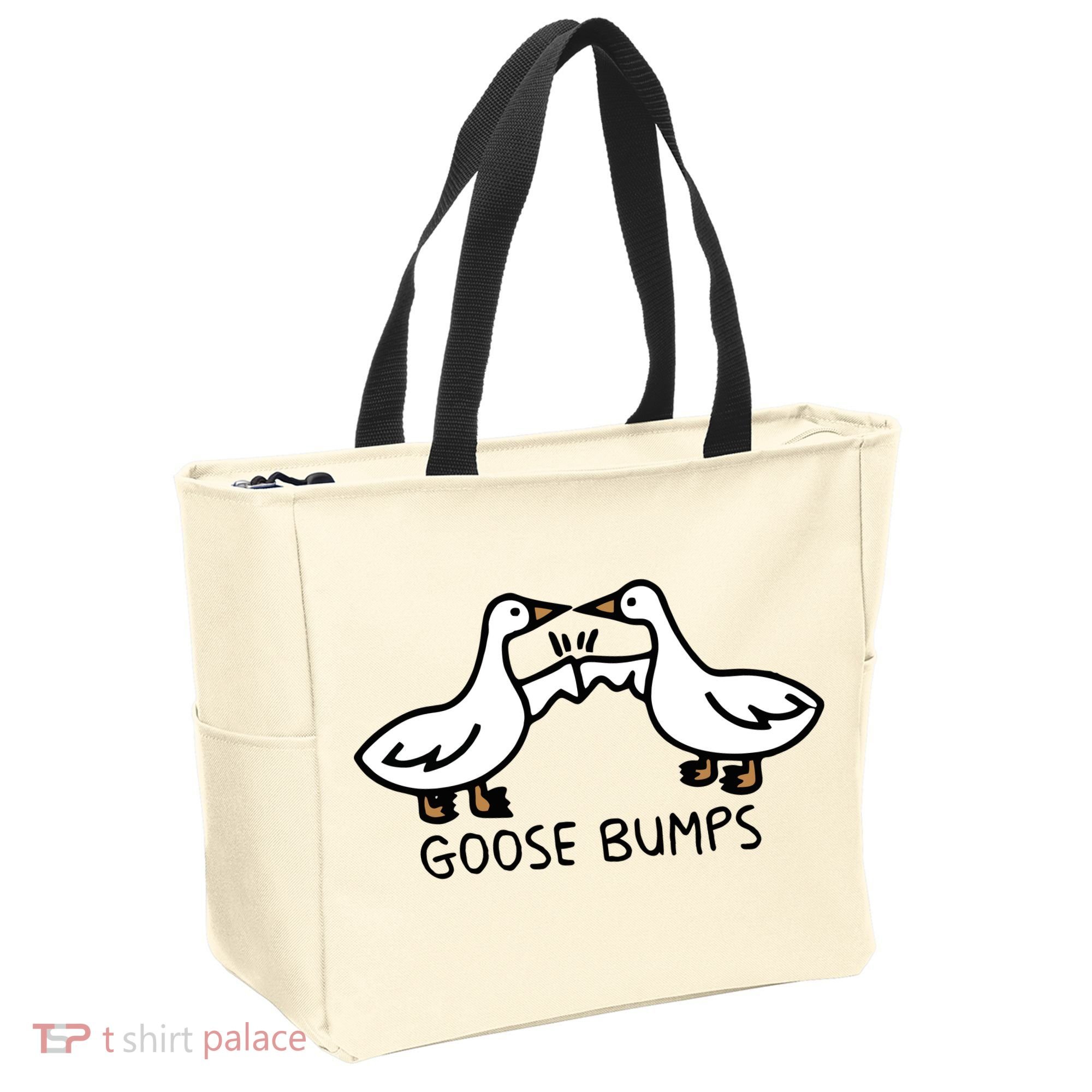 Goose Bump funny animal lover Tote Bag