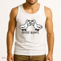 Goose Bump funny animal lover Tank Top thumb 3
