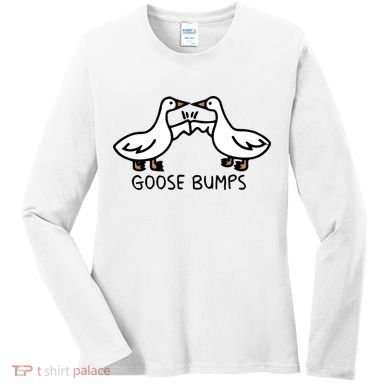 Goose Bump funny animal lover Women's Long Sleeve Shirt