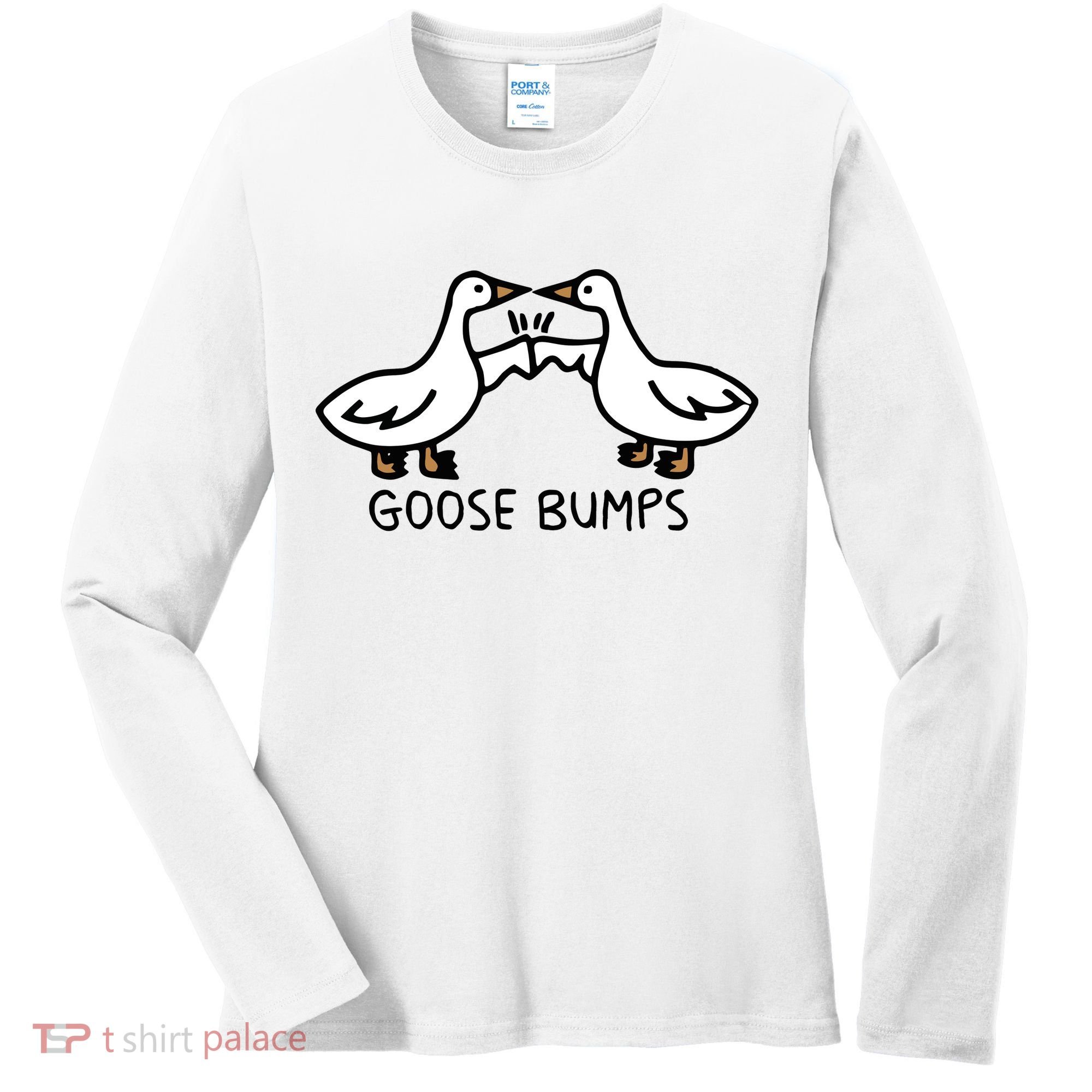 Goose Bump funny animal lover Women's Long Sleeve Shirt