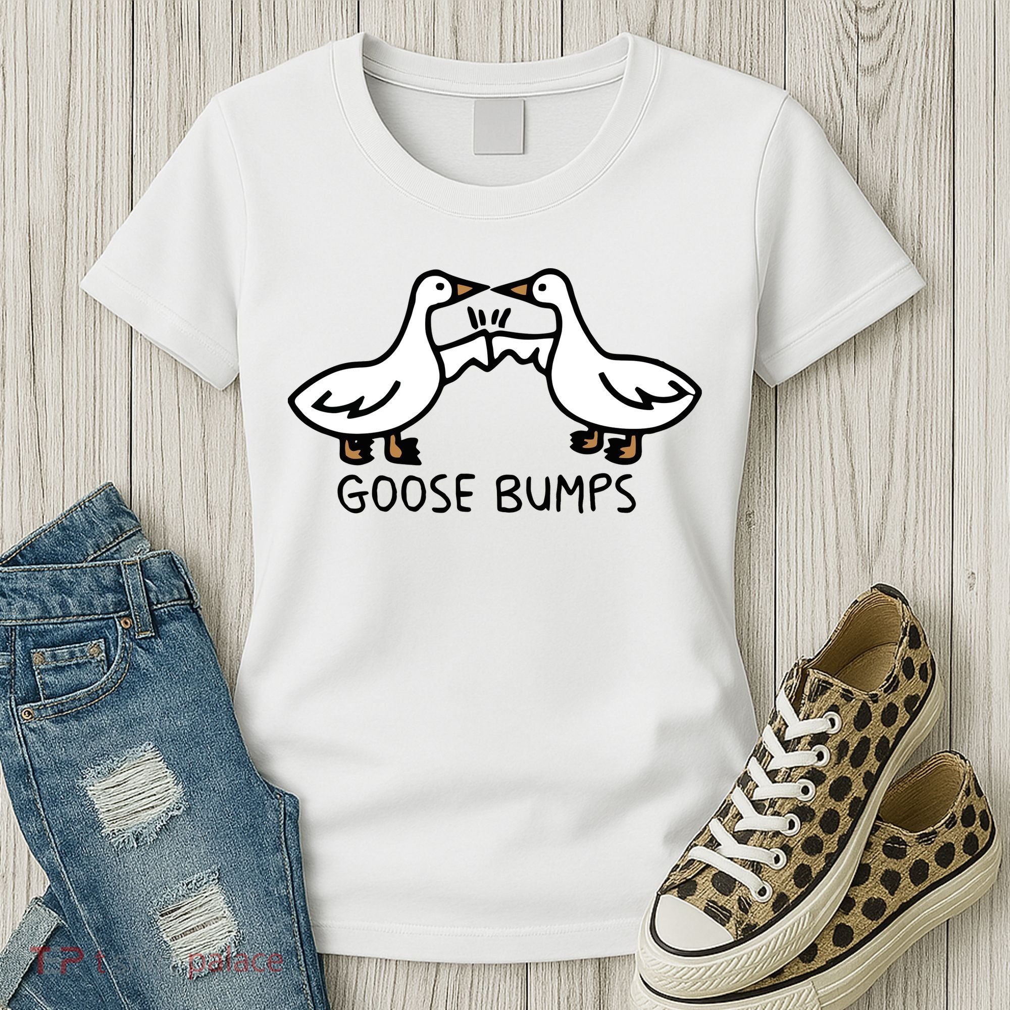 Goose Bump funny animal lover Women's T-Shirt