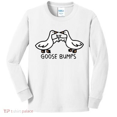 Goose Bump funny animal lover Kids Long Sleeve Shirt