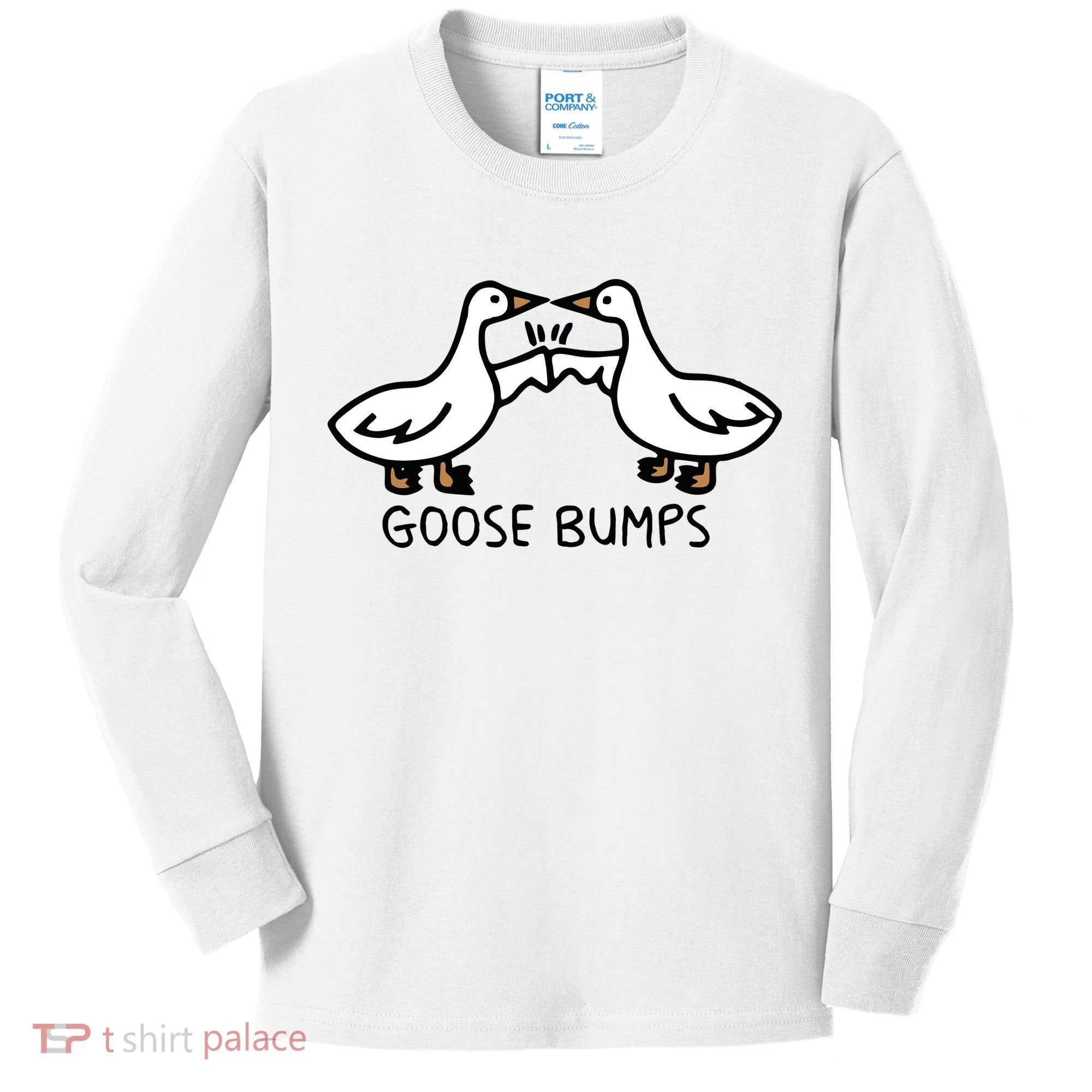 Goose Bump funny animal lover Kids Long Sleeve Shirt