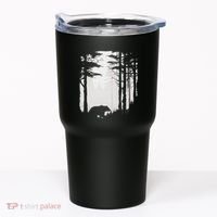 Graphic Bear Forest Wildlife Silhouette Mist Wilderness Tumbler thumb 0