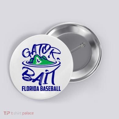 Gator Baseball Florida Baseball Button