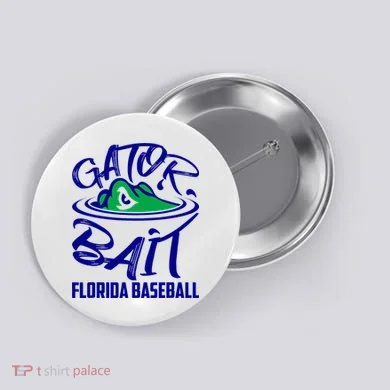 Gator Baseball Florida Baseball Button