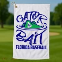 Gator Baseball Florida Baseball Golf Towel thumb 1