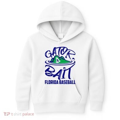 Gator Baseball Florida Baseball Kids Hoodie