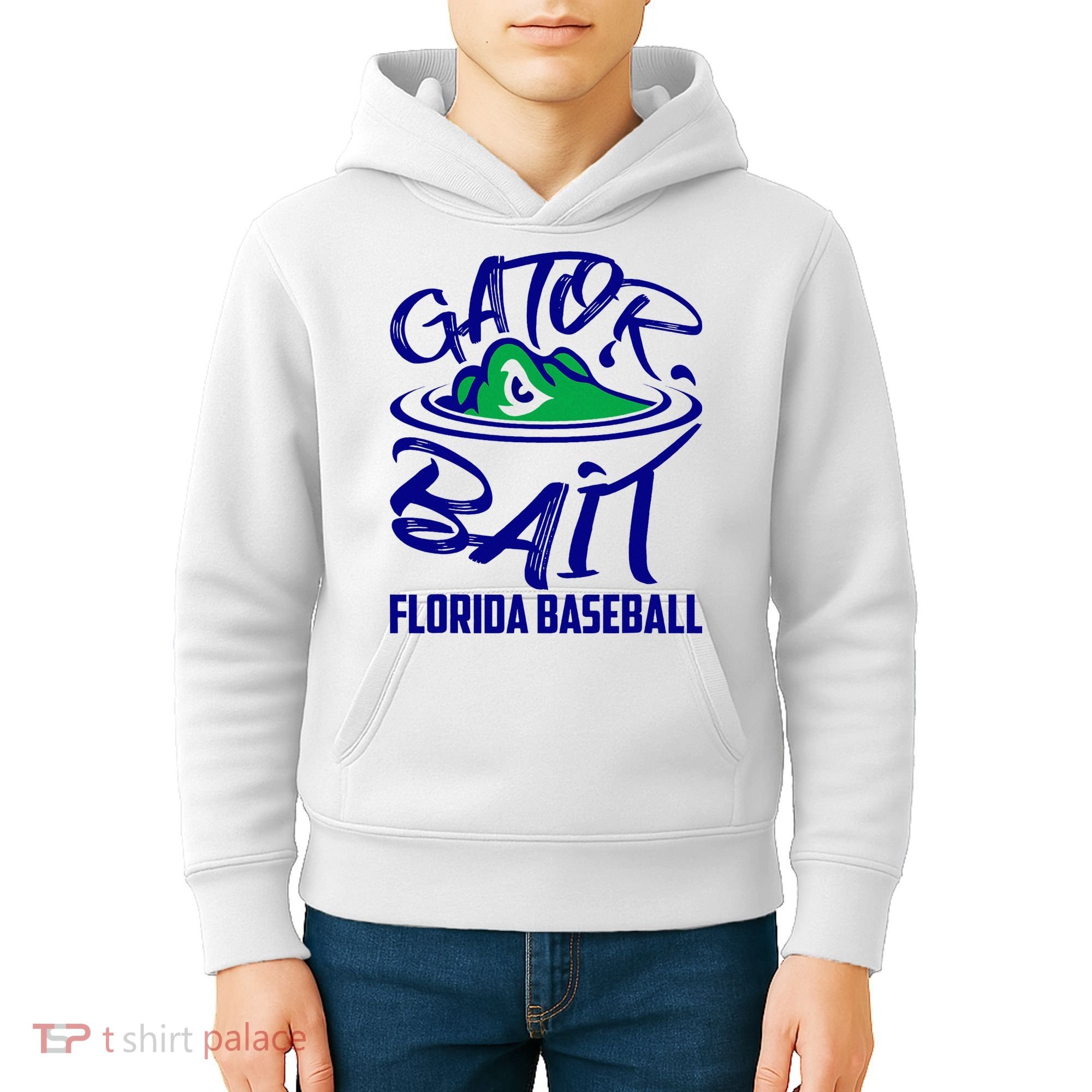 Gator Baseball Florida Baseball Kids Hoodie