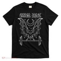 Gym Bat Gothlete Workout Vampire Bat And Moon Healthy Goth T-Shirt thumb 0