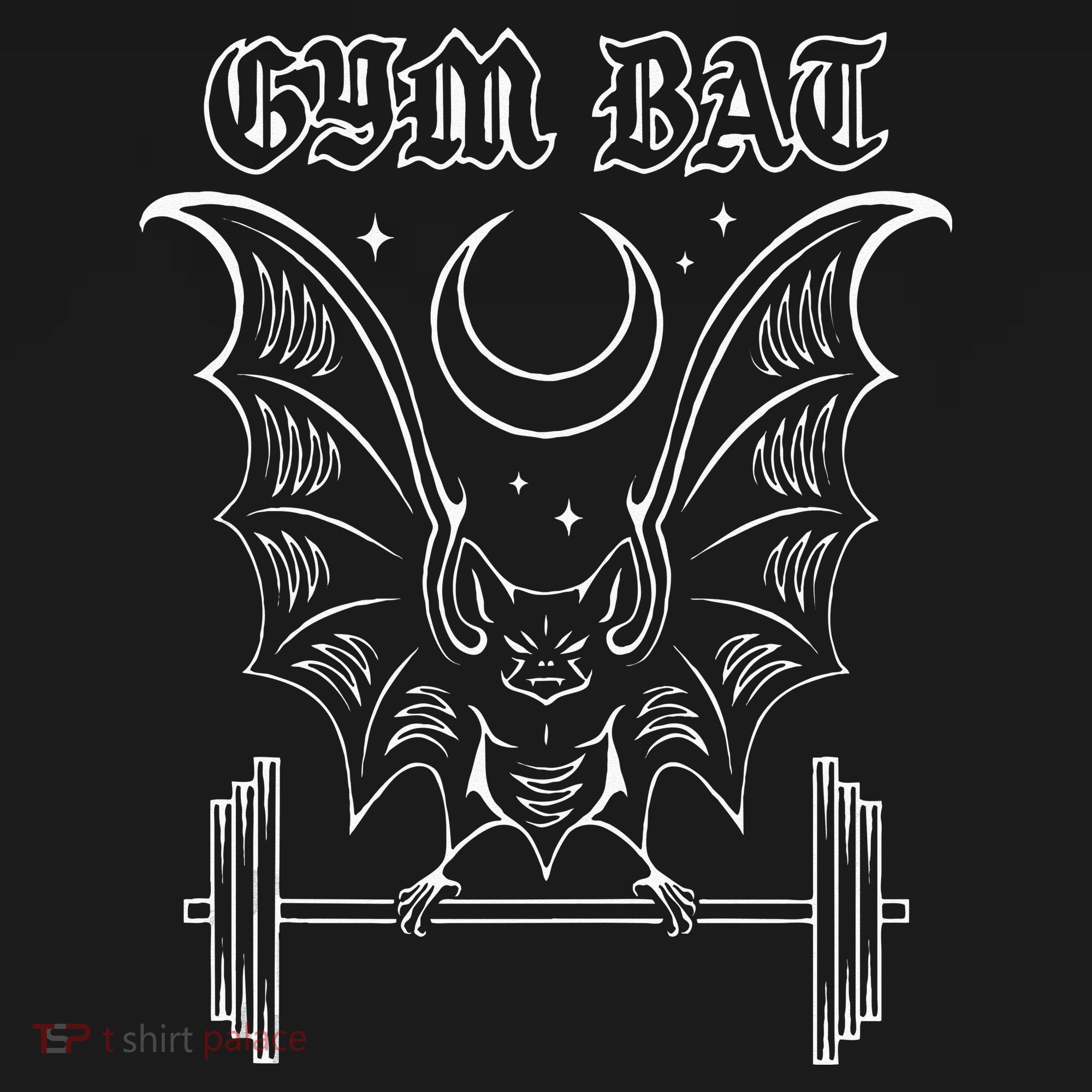 Gym Bat Gothlete Workout Vampire Bat And Moon Healthy Goth Mousepad