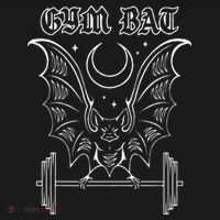 Gym Bat Gothlete Workout Vampire Bat And Moon Healthy Goth Baby Bodysuit thumb 2