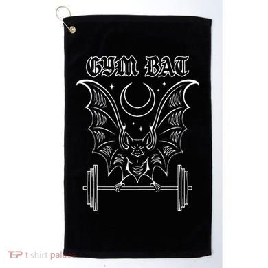 Gym Bat Gothlete Workout Vampire Bat And Moon Healthy Goth Golf Towel