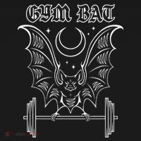 Gym Bat Gothlete Workout Vampire Bat And Moon Healthy Goth Baby Bodysuit thumb 2