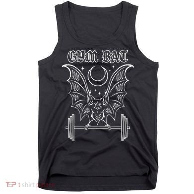 Gym Bat Gothlete Workout Vampire Bat And Moon Healthy Goth Tank Top