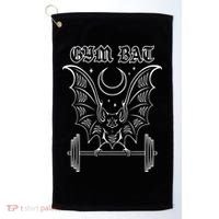 Gym Bat Gothlete Workout Vampire Bat And Moon Healthy Goth Golf Towel thumb 0