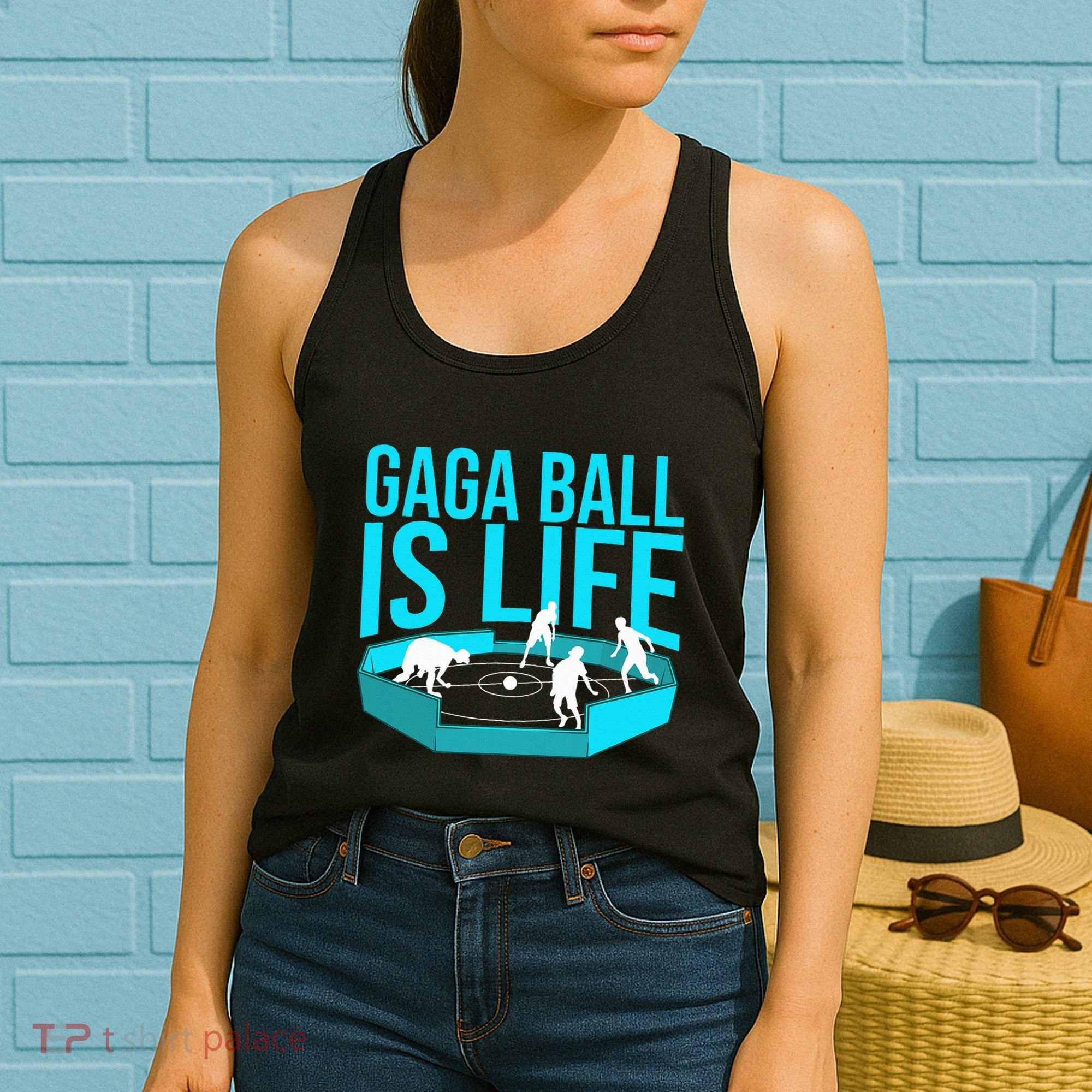 Gaga Ball Gift Cool Dodgeball Ball Is Life Soccer Women's Tank Top