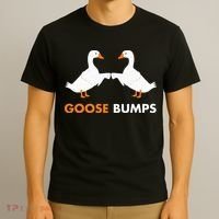 Goose Bumps Goosebumps Funny Geese Fist Bump Pun T-Shirt thumb 3