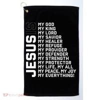 God Believer Gift Jesus Christian Lord Jesus Definition Golf Towel thumb 0