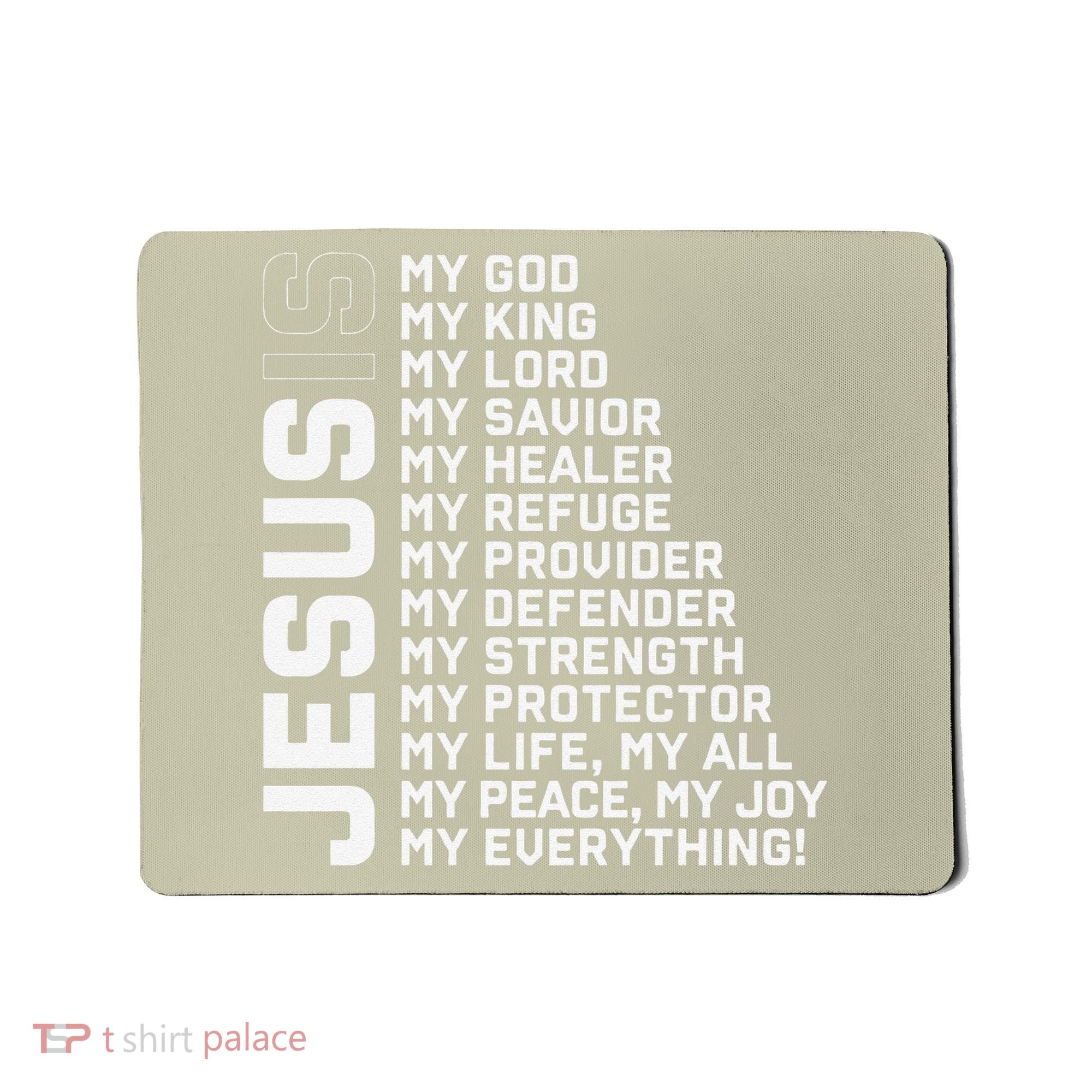 God Believer Gift Jesus Christian Lord Jesus Definition Mousepad