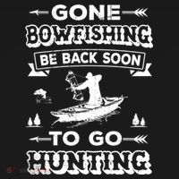 Gone Bowfishing Gift Bowfisher Hunting Tee Hunter Gift Women's Hoodie thumb 2