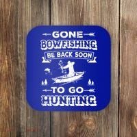 Gone Bowfishing Gift Bowfisher Hunting Tee Hunter Gift Coaster thumb 0