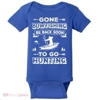 Gone Bowfishing Gift Bowfisher Hunting Tee Hunter Gift Baby Bodysuit thumb 0