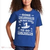 Gone Bowfishing Gift Bowfisher Hunting Tee Hunter Gift Kids T-Shirt thumb 2