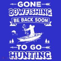 Gone Bowfishing Gift Bowfisher Hunting Tee Hunter Gift Kids T-Shirt thumb 4