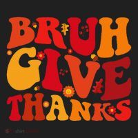 Groovy Bruh Give Thanks Cute Thanksgiving Thankful Beanie thumb 2