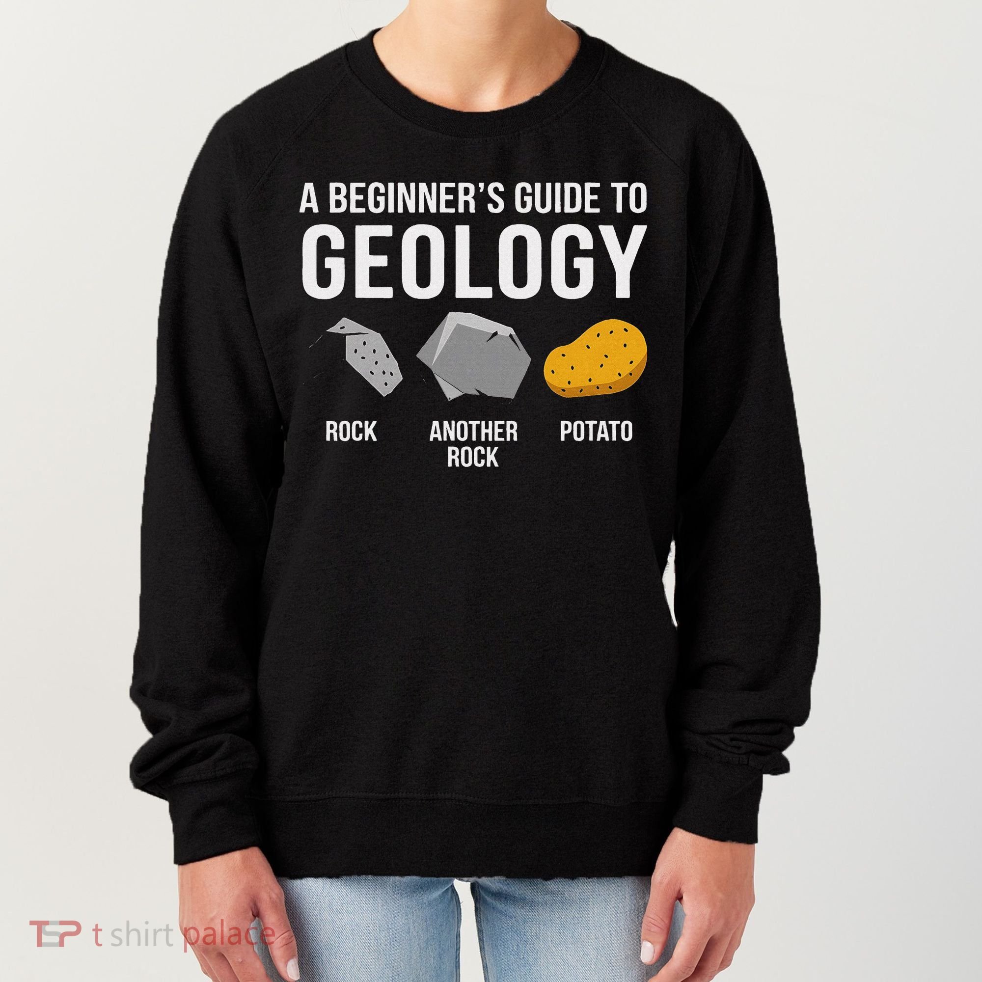 Geology BeginnerS Guide Funny Potato Rock Collector Women's Sweatshirt