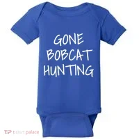 Gone Bobcat Hunting Cool Gift Baby Bodysuit thumb 0