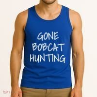 Gone Bobcat Hunting Cool Gift Tank Top thumb 3