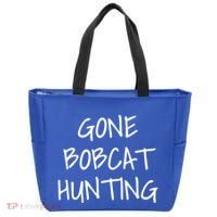Gone Bobcat Hunting Cool Gift Tote Bag thumb 0