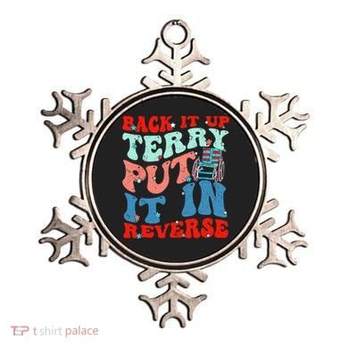 Groovy Back It Up Terry Put It In Reverse 4th Of July Funny Ornament