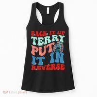 Groovy Back It Up Terry Put It In Reverse 4th Of July Funny Women's Tank Top thumb 0
