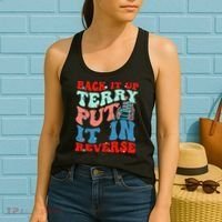 Groovy Back It Up Terry Put It In Reverse 4th Of July Funny Women's Tank Top thumb 2
